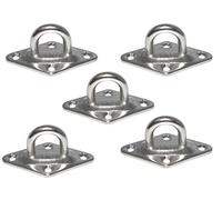 Pontet inox Sur Platine Losange 36x59mm (Lot de 5) inox A2