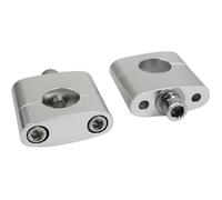 Pontet rehausse de guidon Replay pour moto Ã22mm à 22mm H18mm argent