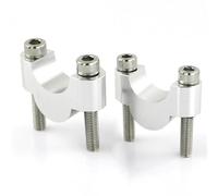 Pontet Rehausse Pour CRF150 CRF230L CRF250L XR250R XR600R XR650L 22mm 7/8 "grosse Barre De Montage De Guidon Élévateurs Moto CNC En Aluminium Moto Rehausseurs Guidon (Color : Silver 20mm)