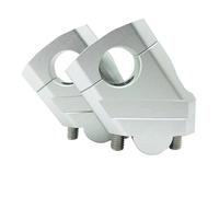 Pontet Rehausse Pour NTV650 Pour Deauville 700 Pour Varadero 125 Moto Aluminium Guidon Barre Montante Montage Poignée Pince Moto Rehausseurs Guidon (Color : 22mm Silver)