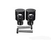 Pontets 1" 25mm d'hauteur pour Guidon Noir de 1" 25mm Customacces pour Harley Davidson Dyna Fat Bob 08'-17', Harley Davidson Dyna Low Rider 13'-17'