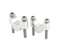 Pontets Guidon Compatible Avec Yamaha Pour XJR 400 1990-2007 Pour XJ6 Pour Diversion 2009-2015 22 30 40 Mm 7/8" Support De Guidon De Moto Risers De Montage Pince De Montage(Silver,20mm)