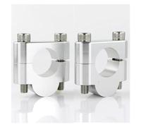Pontets Guidon Moto Pour CB250 Pour Twin Pour Scrambler Pour CB550 Pour CB650 Pour CB450 Pour Pour Pour 22 Mm Rehausseurs Guidon(Silver Riser 20mm)