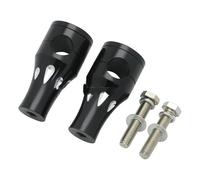 Pontets Guidon Moto pour Dragstar pour V-Star DS400 650 pour XVS950 1100 pour XVS1300 Moto 1" 25MM Guidon Riser Cruisers Choppers Pince De Montage Rehausseur Guidon(Noir)