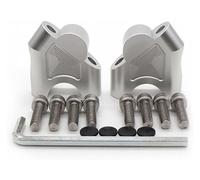 Pontets Guidon Moto Pour Suz&uki Pour V&STROM DL 1050 XT 1050A 1050XT DL1050 Modification De Moto Rehausseurs De Guidon Adaptateurs De Hauteur(Argent)