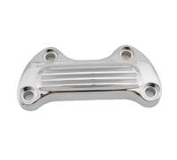 Pontets Guidon Pour Dyna Pour Fat Bob Pour FXDF 2008 2009 2010 2011 2012 2013 2014 2015 2016 2017 Moto Guidon Supérieur Pince Barre Riser Montage Couverture(Chrome)