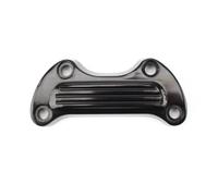 Pontets Guidon Pour Dyna Pour Fat Bob Pour FXDF 2008 2009 2010 2011 2012 2013 2014 2015 2016 2017 Moto Guidon Supérieur Pince Barre Riser Montage Couverture(Black)