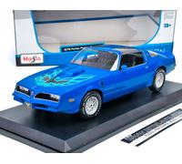 Pontiac Firebird Trans Am 1978 - bleu métallisé/décor MAISTO 1:18