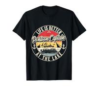 Ponton amusant Captain Life Is Better At The Lake T-Shirt