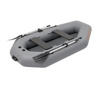 Ponton K-240T avec un plancher enroulable et un pare-chocs arrière Kolibri - Dark Grey