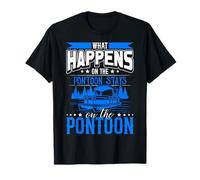 Ponton Party Rules Design What Happens on The Ponton T-Shirt