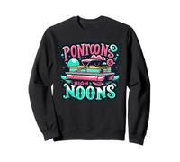 Pontons and High Noons Funny Summer Boat Meme Sweatshirt