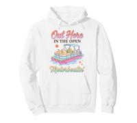 Pontoon Boat Motorboatin Out Here in The Open Lake Life Sweat à Capuche