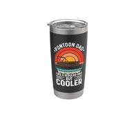 Pontoon Dad Like A Regular Dad But Cooler For Fathers Day Gobelet isotherme en acier inoxydable double paroi