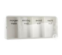 Pontos Boîte Médicaments 4 Compartiments Plastique 1 Pièce