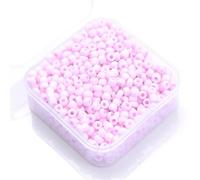Pony Beads Boîte de 1000 perles en verre de 3 mm, couleur bonbon (couleur 8)