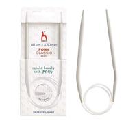 Pony Classic aiguilles circulaires en aluminium 60 cm 5,5 mm - 1 pièce