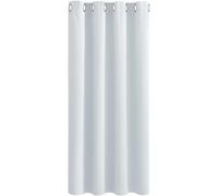 PONY DANCE Blackout Curtain with Eyelet, 1 Panel W140 x L180 cm(W55 x L71 inch), Greyish White