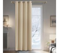 PONY DANCE Rideau Thermique à Oeillets, 52 x 84 pouces, 1 Panneau, Beige Biscotti