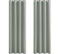 PONY DANCE Rideaux Occultants à Œillets, Lot de 2 Panneaux, Largeur 66 x Longueur 54 pouces, Vert Sauge