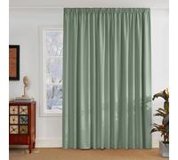 PONY DANCE Store occultant à plis crayon, 1 panneau, L 300 x H 245 cm (L 118 x H 96 pouces), vert sauge