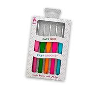 Pony Easy Grip Easy Crochet Lot de 5 crochets 2 à 4 mm