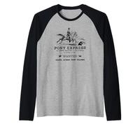 Pony Express Riders Wanted Chemise Manche Raglan