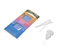 Pony Lot de 6 boîtes de 5 paquets d'aiguilles à perler de 11,4 cm, fabriquées en Inde, pour tisser des perles, coutures hors métier à tisser et fabriquer des bijoux avec perles de rocaille