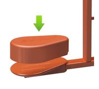 PonyCycle Accessoire Pad de Pédale pour Modèle E, Taille 3/4 - Cheval Brun & Brun Clair, Pédales en Plastique - Marron