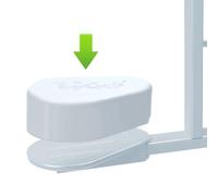 PonyCycle Accessoire Pad de Pédale pour Modèle E, Taille 3/4 - Licorne, Cheval Noir, Pédales en Plastique - Blanc