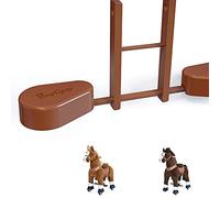 PonyCycle Accessoire Pad de Pédale pour Modèle U, Taille 3/4 - Cheval Brun & Chocolat, Pédales en Plastique - Marron