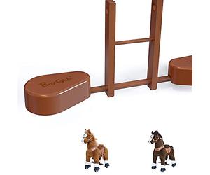 PonyCycle Accessoire Pad de Pédale pour Modèle U, Taille 3/4 - Cheval Brun & Chocolat, Pédales en Plastique - Marron