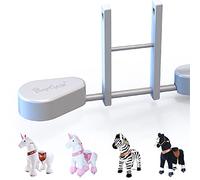 PonyCycle Accessoire Pad de Pédale pour Modèle U, Taille 3/4 - Licorne, Zèbre & Cheval Noir, Pédales en Plastique - Blanc