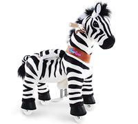 PonyCycle Authentic Monter sur Le Zèbre Jouets pour Tout-Petits (avec Frein/ 76 cm de Hauteur/Taille 3 pour Les 3 à 4 Ans) Balade en Poney à Cheval sur des Animaux mécaniques Jouets zèbre Ux368