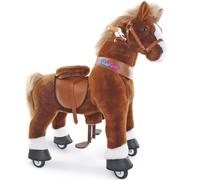 PonyCycle Authentique Cheval Monter sur des Jouets Trottinettes pour Enfants Taille 4 pour Les 4 à 7 Ans Balade en Poney sur Un Cheval Marron Ux424