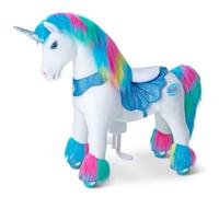 PonyCycle Licorne à Monter pour Enfants 4-7 Ans, Jouet Mécanique Arc-en-Ciel avec Frein, Modèle Y Avancé pour Intérieur et Extérieur - Y454