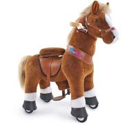 PonyCycle Modèle Classique U Poney Mécanique à Chevaucher pour Enfants de 3 à 4 Ans - Marron Ux324