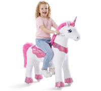 PonyCycle Modèle Essentiel E Licorne Rose à Monter pour Enfants de 4 à 7 Ans - E412