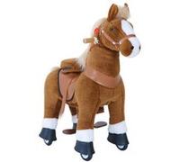 Ponycycle Poney À Monter Marron Avec Sabot Blanc Petit Modèle Pour 3 À 5 Ans