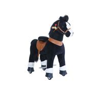 PonyCycle Poney à monter Noir avec sabot blanc Grand Modèle pour 4 à 9 ans