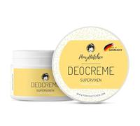 PonyHütchen Deocreme Supervixen Déodorant ferme 50 ml végétalien, sans sels d'aluminium et testé sur les animaux - Cosmétique naturel unisexe anti-transpirant fabriqué à la main avec des ingrédients