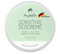 PonyHütchen Déodorant crème sensible sans bicarbonate de soude A Perfect Match(a) - Déodorant crème ferme sans soude végétalien, sans aluminium et sans expérimentation animale - Cosmétique naturel