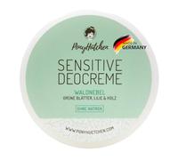 PonyHütchen Déodorant crème sensible sans bicarbonate de soude - Crème déodorante solide sans soude - Végétalien, sans aluminium et testé sur les animaux - Cosmétique naturel unisexe anti-transpirant