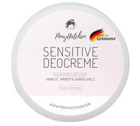 PonyHütchen Déodorant crème sensible sans bicarbonate de soude - Crème ferme sans soude - Végétalien, sans aluminium et testé sur les animaux - Unisexe - Anti-transpirant - Cosmétique naturel fabriqué