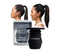 PonySecret Ponytail Volumizer - Accessoire Coiffure - Redonner du Volume à Votre Queue de Cheval ! Rapide et Efficace (Brun)