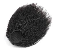 Ponytail Cheveux 10 "-24" naturel noir brésilien Remy cheveux Afro bouclés queue de cheval morceaux de cheveux, cordon Extensions de queue de cheval Afro crépus bouclés queue de cheval de cheveux huma