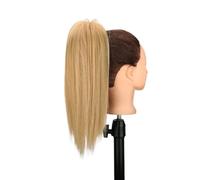 Ponytail Cheveux 16" Claw Clip in Ponytail Hair Extensions for Women,Fluffy Natural Looking Synthetic Long Straight Hairpiece for Daily Use ponytail extension(27-613)