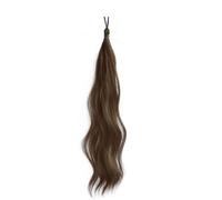 Ponytail Cheveux 50cm Synthétique Cheveux Auto-Enroulés Faisant Onduler Chignon Queue De Cheval Cheveux Naturels Tête Moelleuse Artefact Fleur Bourgeon Cheveux ponytail extension(Light Brown)