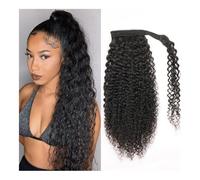 Ponytail Cheveux Crépus bouclés envelopper autour de la queue de cheval cheveux humains brésilien Remy pince à cheveux dans les Extensions de queue de cheval for les femmes ponytail extension(20inches