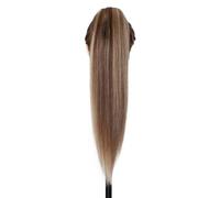Ponytail Cheveux Extension de cheveux humains queue de cheval, postiche à clipser for femme ponytail extension(P4/27,16 inch 105g)